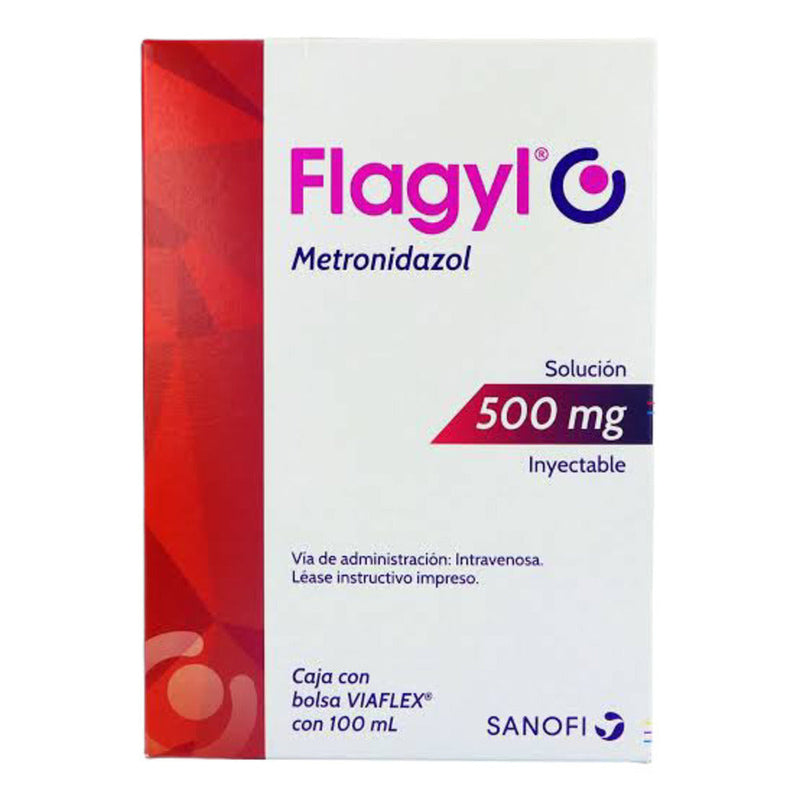 Flagyl solucion inyectable 500mg 100ml metronidazol