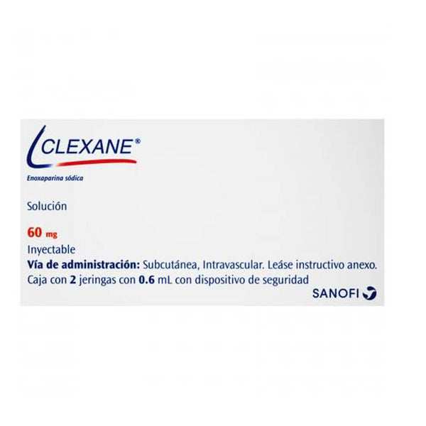 Clexane solucion inyectables 2 jeringas 60mg