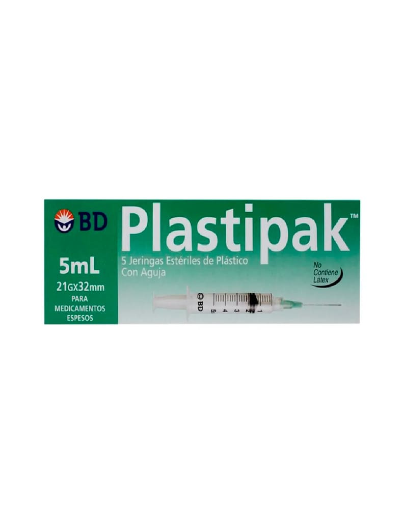 Jeringa plastipak aguja 21x32 5ml