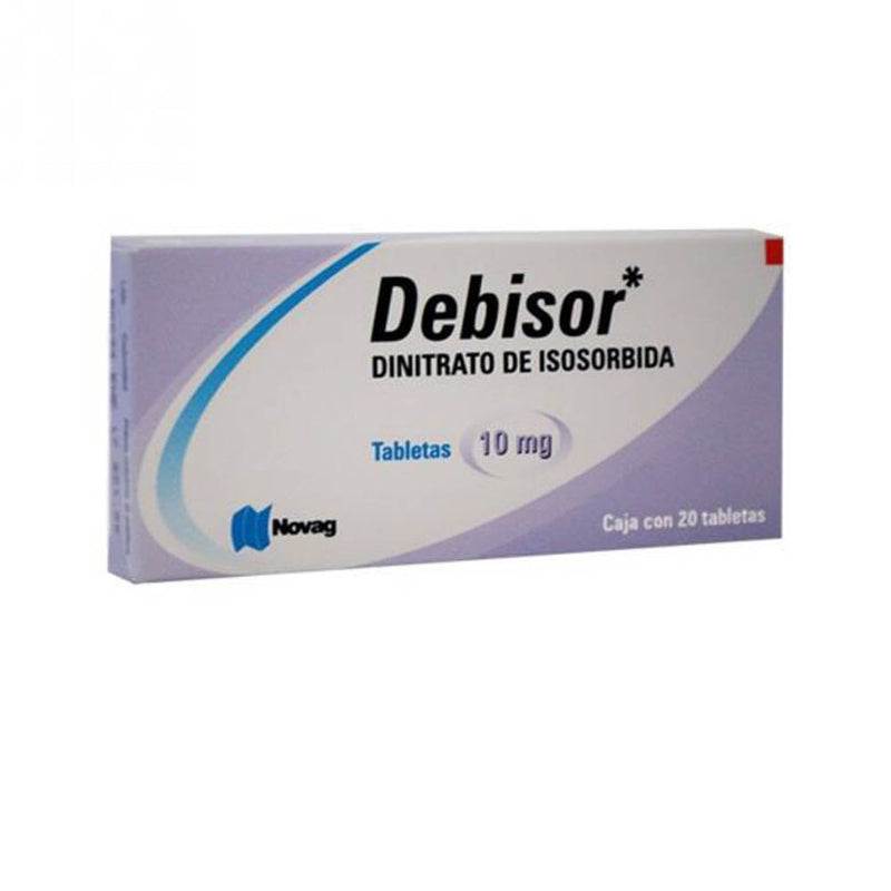 Isosorbida 10mg tabletas con 20 (debisor)