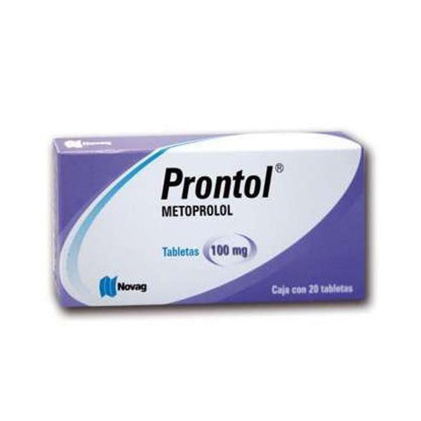 Metoprolol 100 mg. tabletas con 20 (prontol)