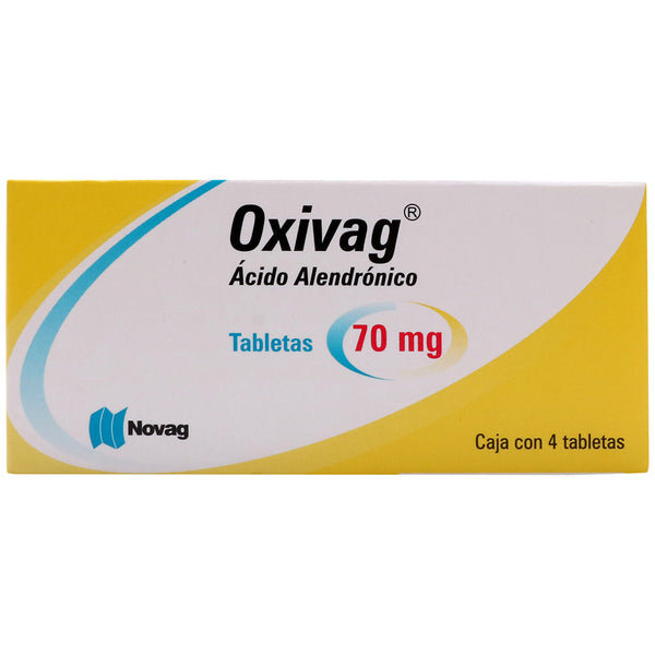 Acido alendronico 70 mg. tabletas con 4 (oxivag)