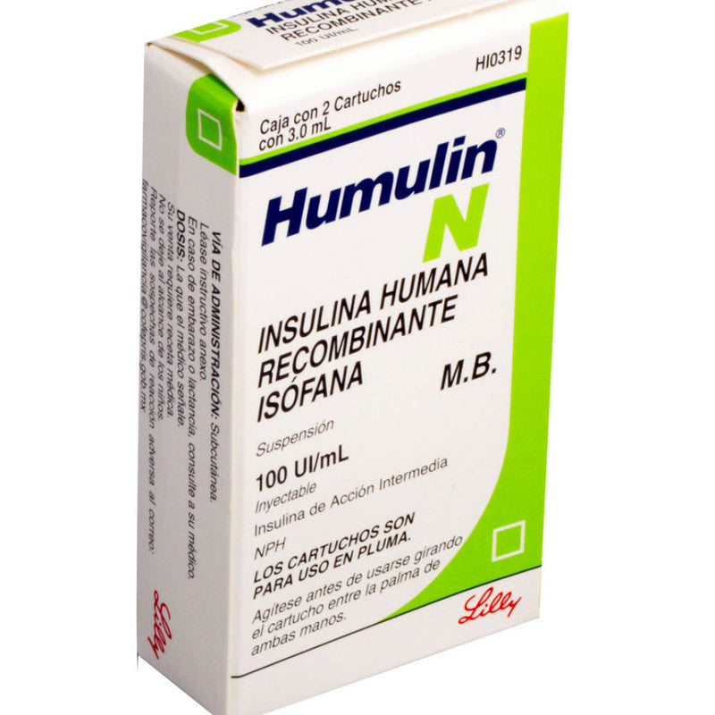 Humedasulin "n"solucion inyectables cartuchos 3.0mlr