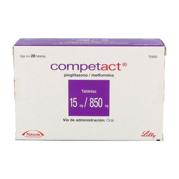 Competact 28 tabletas 15/850mg
