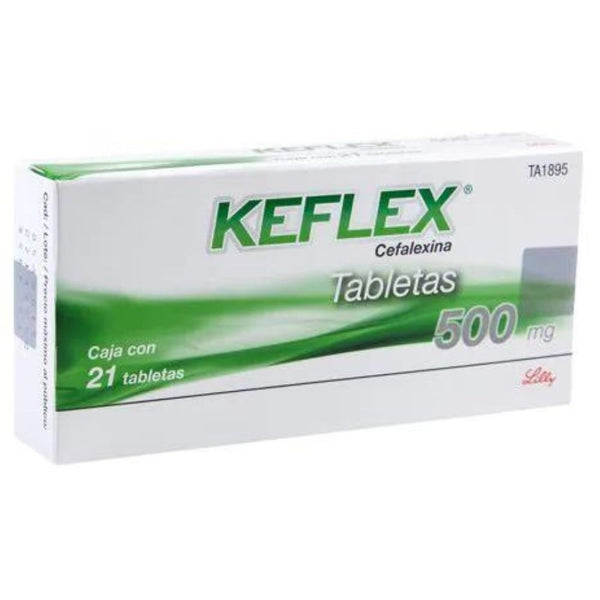 Keflex 21 tabletas 500mg