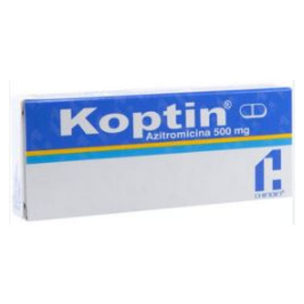 Koptin 3 tabletas 500mg  azitromicina