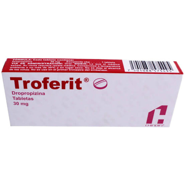 Troferit 15 tabletas 30mg dropropizina