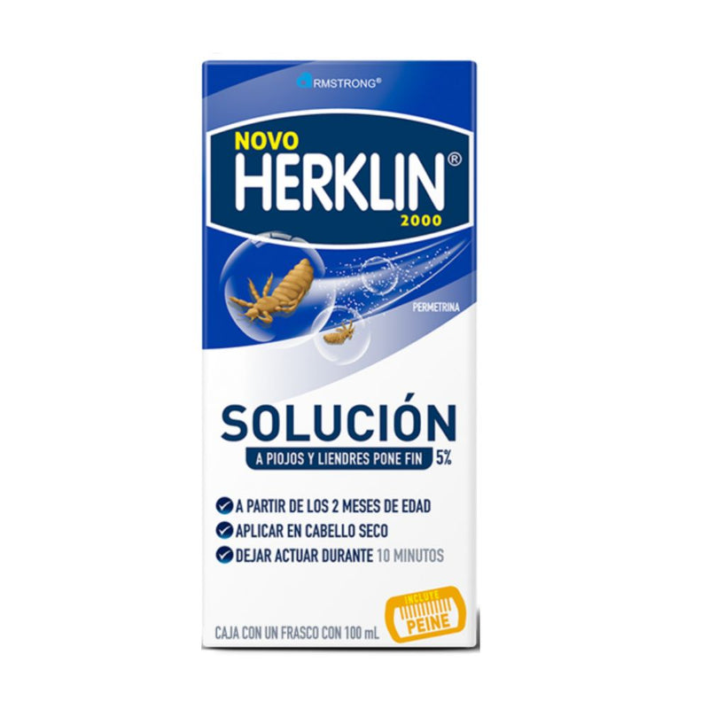 Novo herklin 2000 shampoo solucion 100ml