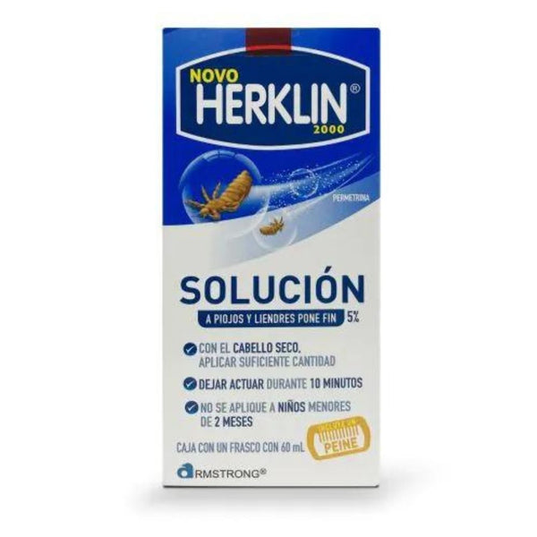 Novo herklin 2000 shampoo solucion 60ml