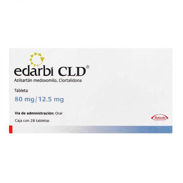 Edarbi cld 28 tabletas 80 mg/12.5mg