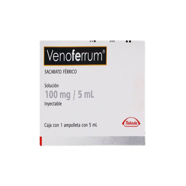 Venoferrum solucion.inyectables. 100mg 5ml