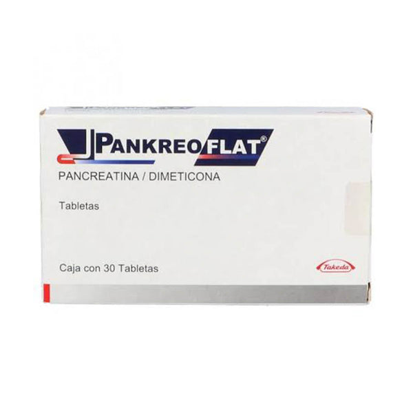 Pankreoflat con 30 tabletas 80mg
