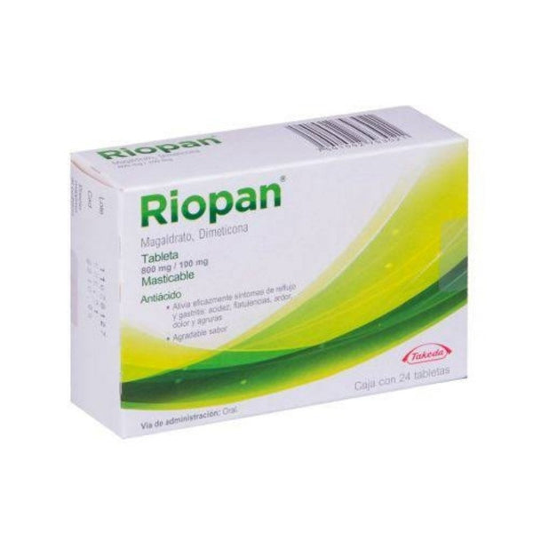 Riopan mast 24 tabletas dimna (v: dimetilpolisiloxano) magaldrato