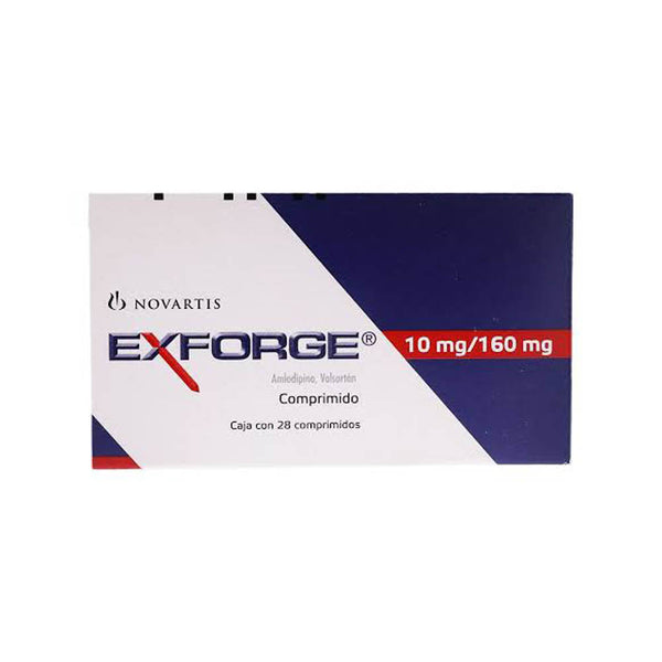 Exforge 10 mg/160 mg con 28 comprimidos  amlodipino / besilatode valsartan