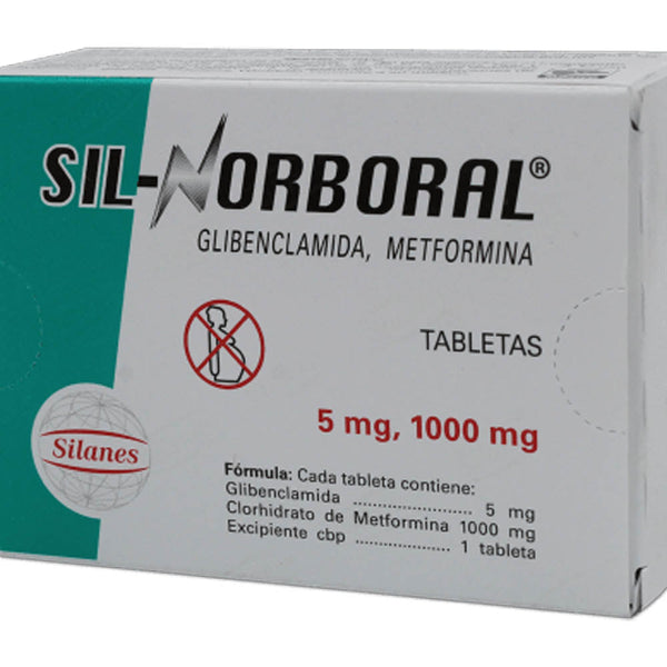Sil norboral 40 tabletas 5/1000 glibenclamida / metformina
