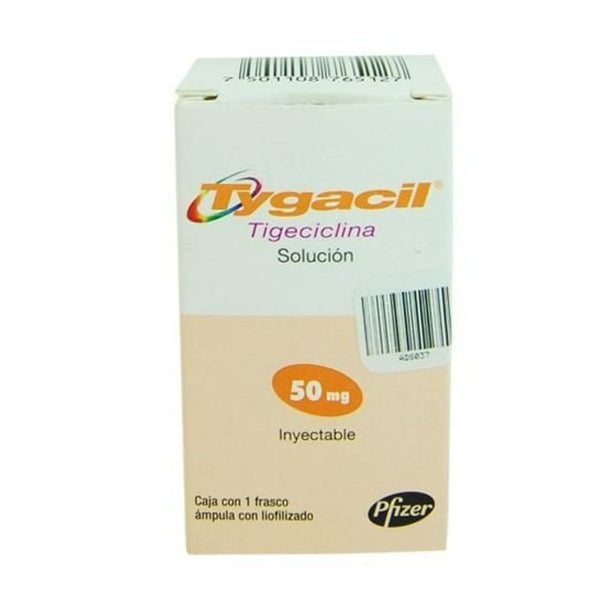 Tygacil solucion inyectables 1 frasco 50 mg