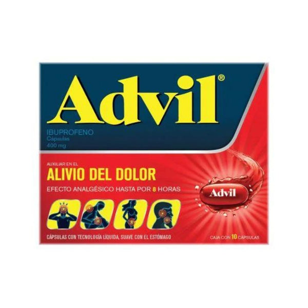 Advil max 10 capsulas 400mg