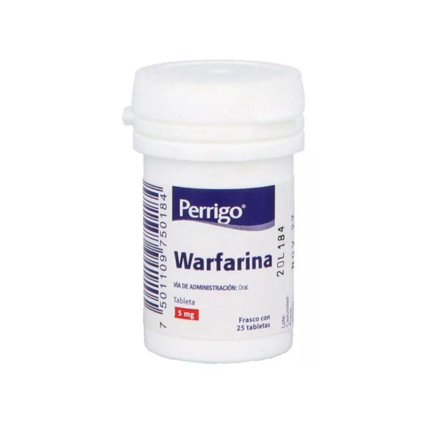 Warfarina 5 mg tabletas con 25 (quifa)