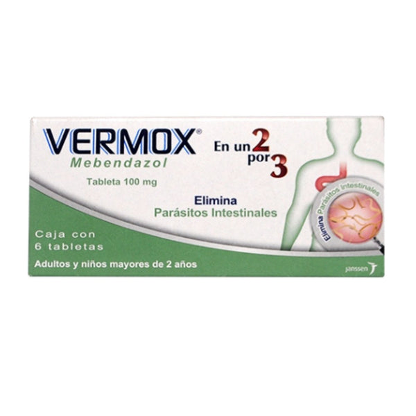Vermox 6 tabletas 100mg