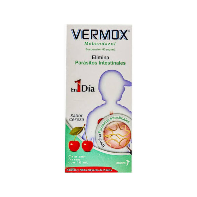 Vermox 1 dia suspension frasco 10ml