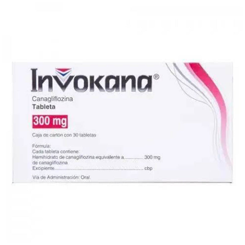 Invokana 300 mg con 30 tabletas