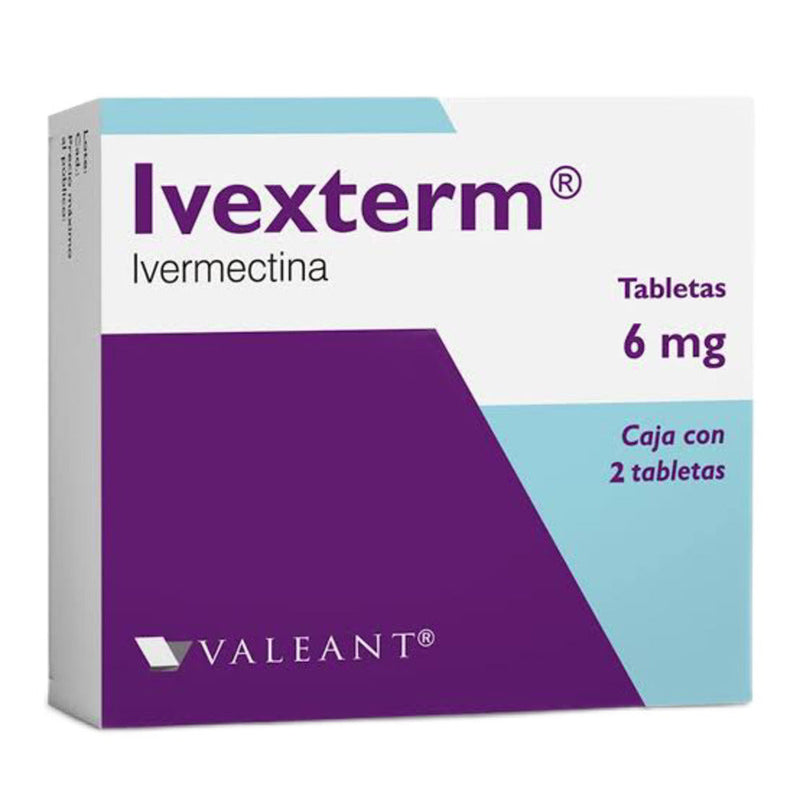 Ivexterm 2 tabletas 6mg