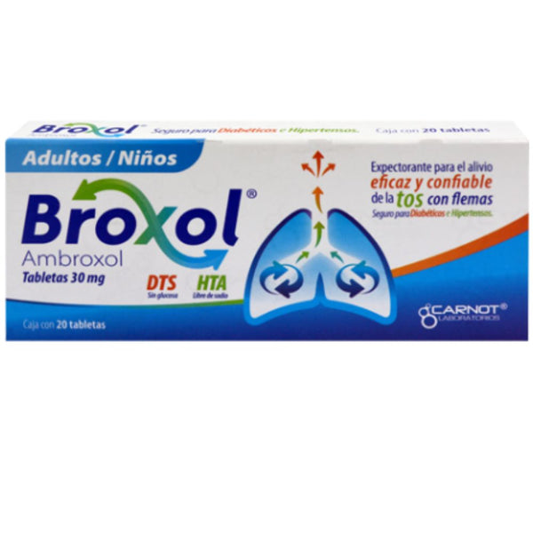 Broxol 20 tabletas