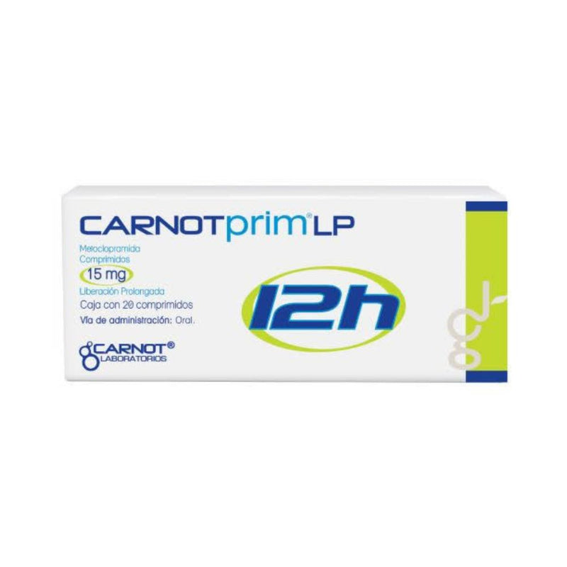 Carnotprim 12 h 20/comprimidos 15 mg