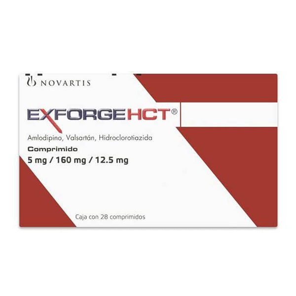Exforge hct 28 comprimidos 5mg/160mg