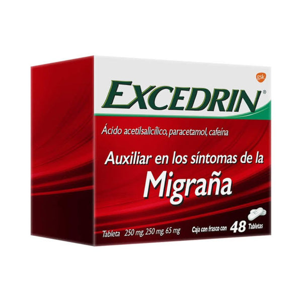 Excedrin migrana 48 tabletas 250mg