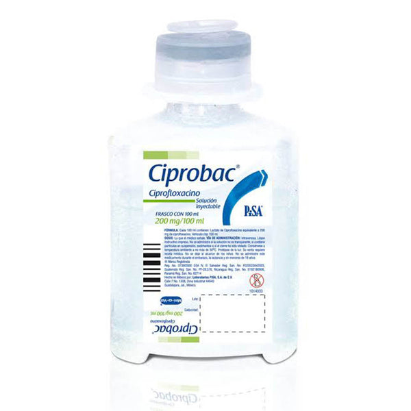 Ciprobac solucion inyectables 200mg/100ml*a