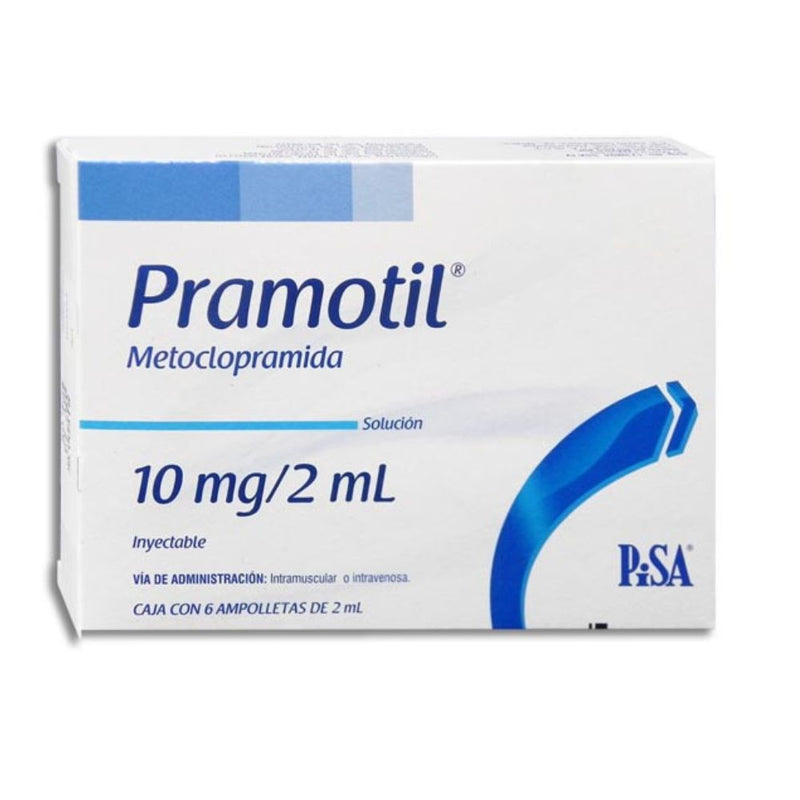 Pramotil solucion inyectables 6 ampolletas 2ml