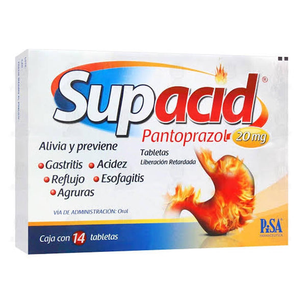 Supacid 14 grageas 20mg