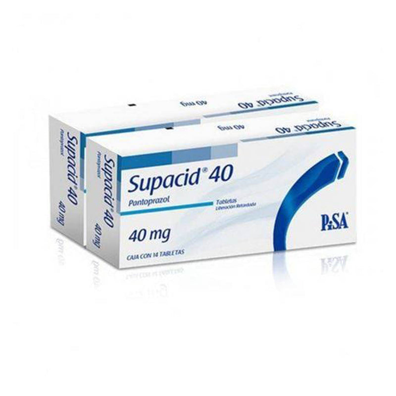 Supacid 14 tabletas 40mg 1+1