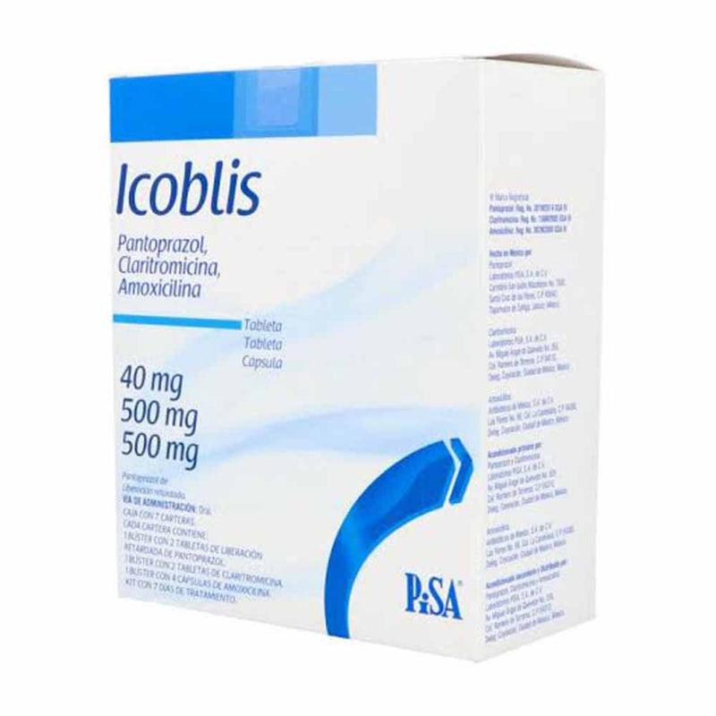 Icoblis 40/500/500mg kit 7 dias