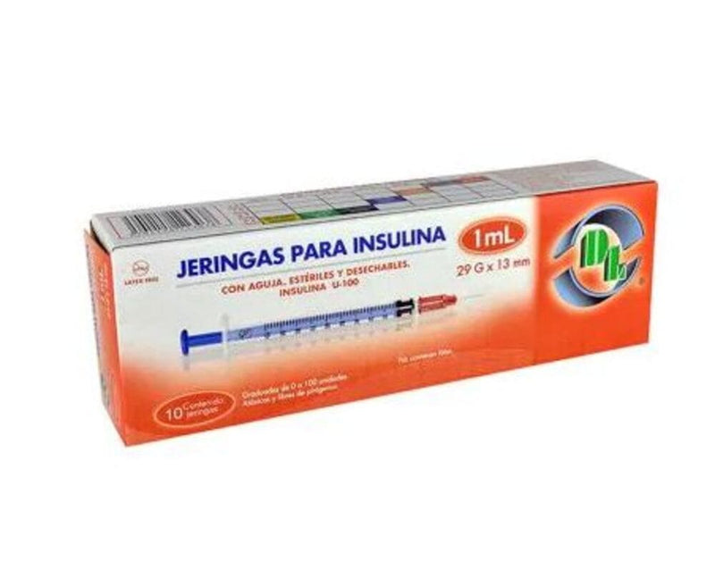 Jeringa insulina 29x13 con 10