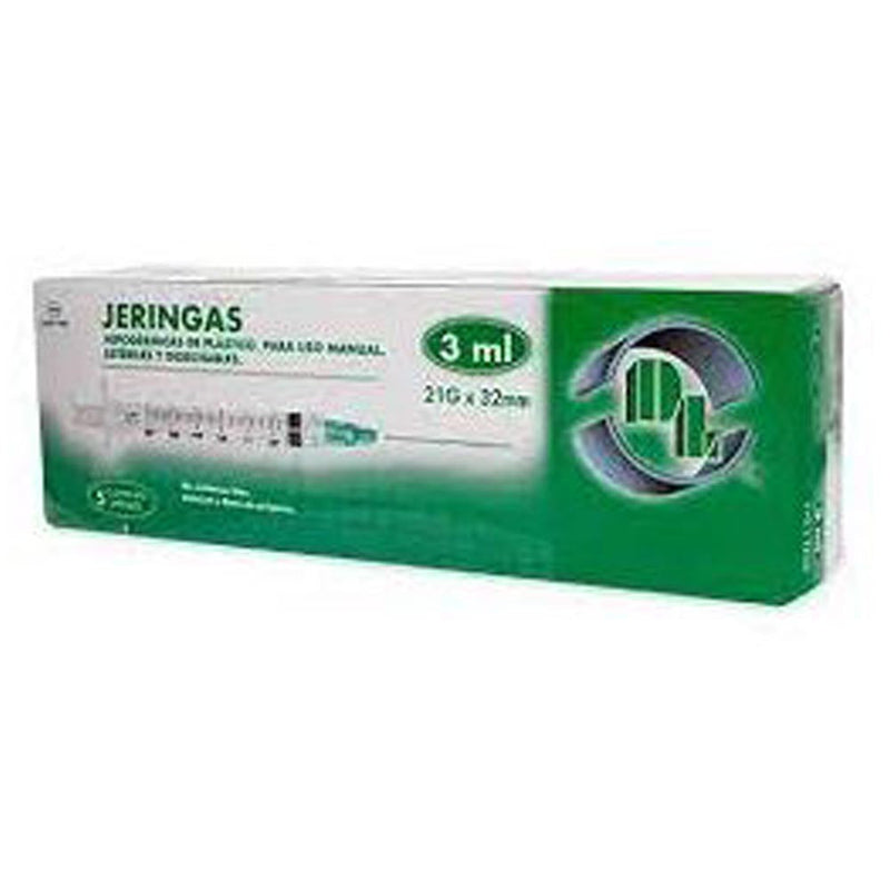 Jeringa 3ml 21x32 con 5