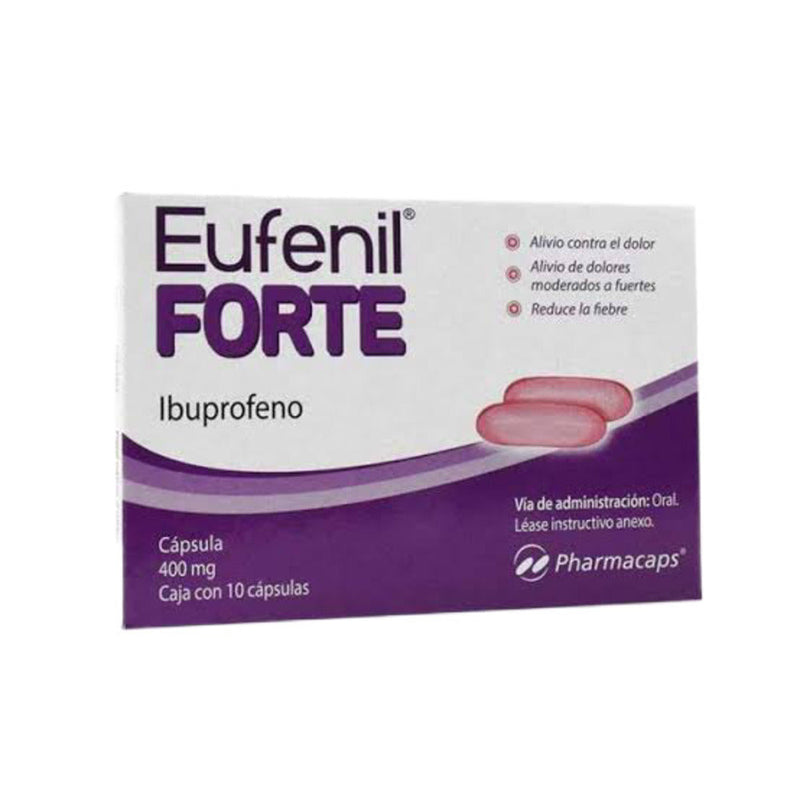 Ibuprofeno 400 mg. capsulas con 10 (eufenil forte)