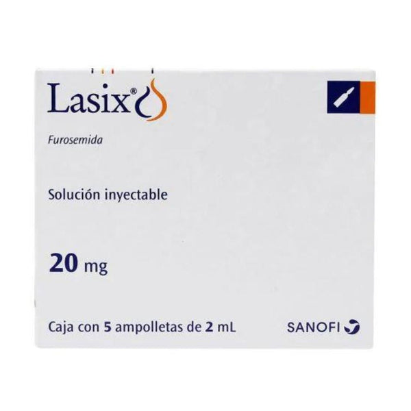 Lasix 5 ampolletas 2ml furosemida
