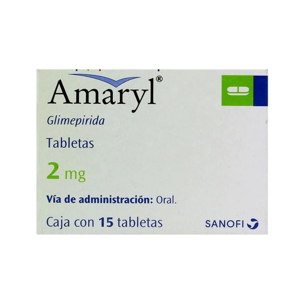 Amaryl 15 tabletas 2mg glimepirida