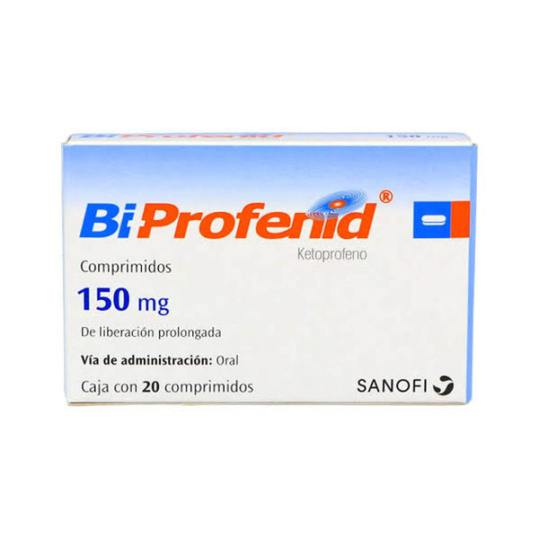 Bi profenid 20 tabletas 150 mg ketoprofeno