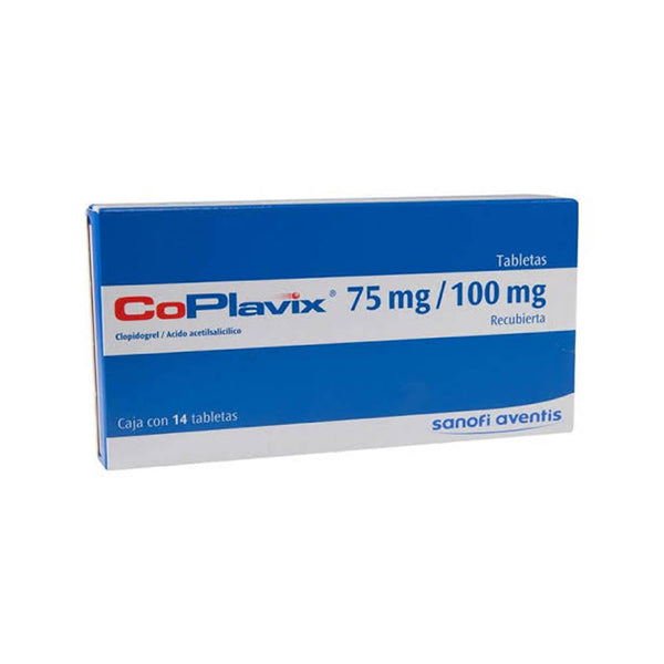 Coavix 14 tabletas 75mg/100mg clopidogrel