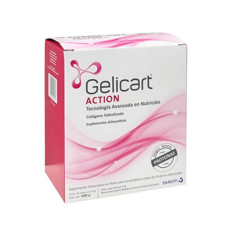 Gelicart 30 sobres 10mg colageno hidrolizado