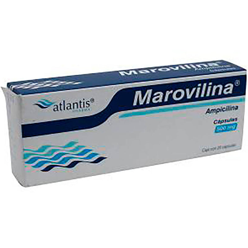Ampolletasicilina 500 mg. capsulas con 20 (marovilina) *a