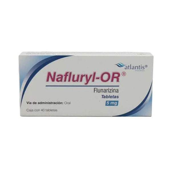 Flunarizina 5 mg. tabletas con 40 (nafluryl or)