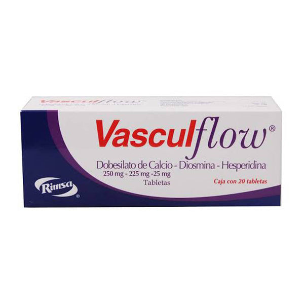 Vasculflow 20 tabletas 250mg/225mg