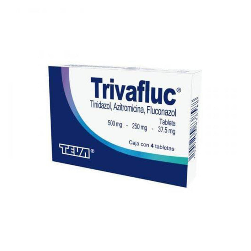 Trivafluc 4 tabletas 500/250/37.5mg