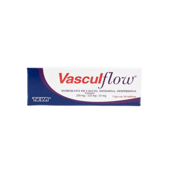 Vasculflow 30 tabletas 250mg/225mg