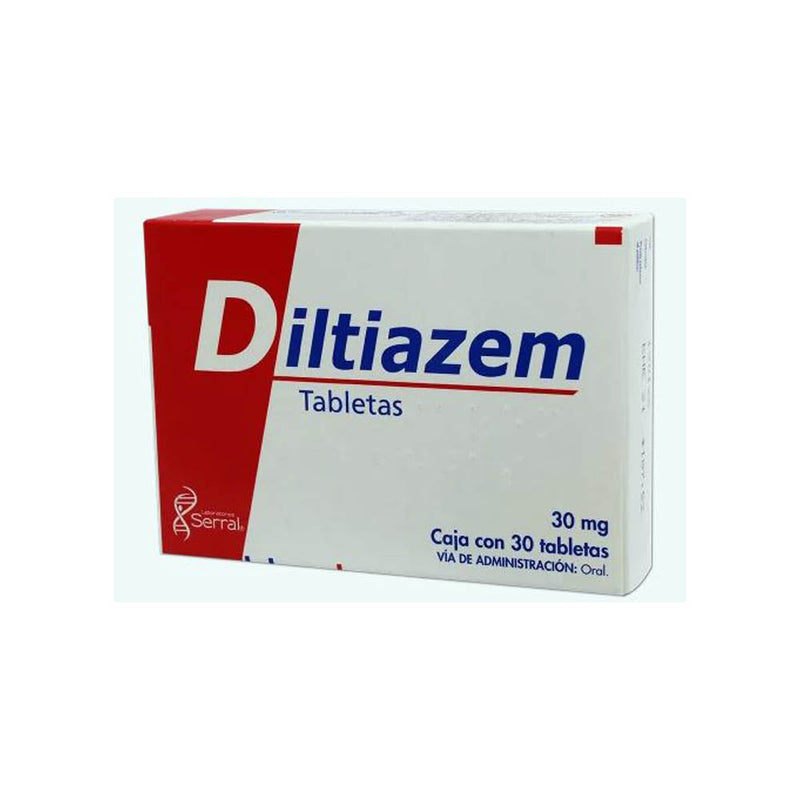 Diltiazem 30mg tabletas con 30 (sertidel)
