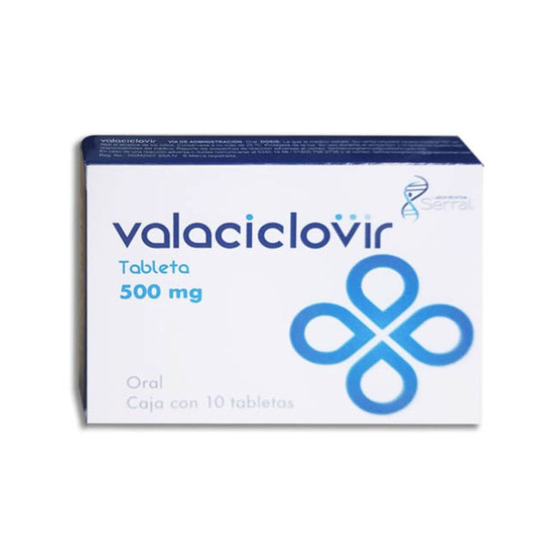 Valaciclovir 500 mg tabletas con 10 (serral)
